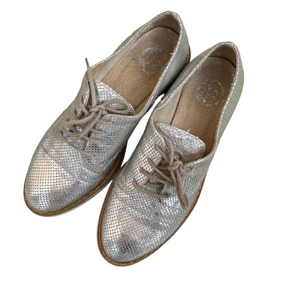 Platform Loafers in Silver for women - Made in Italy